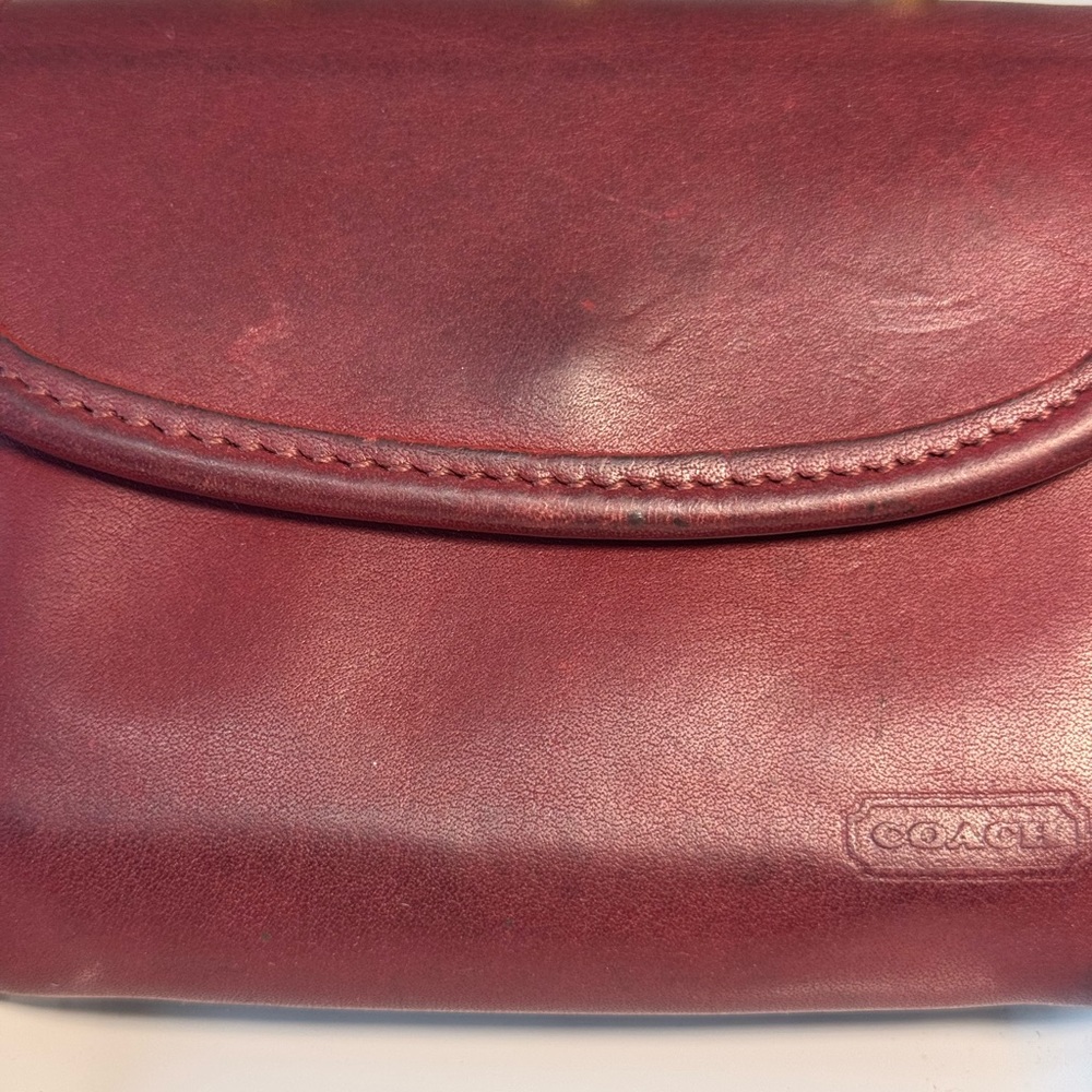 Coach Burgundy Multifunction Wallet - Picture 4 of 11